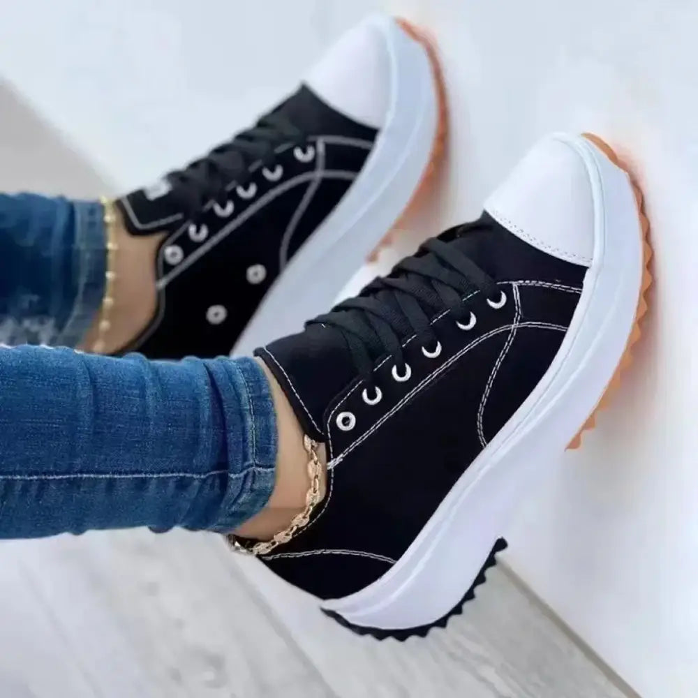 Tênis Feminino Fashion Star Preto / 33 023