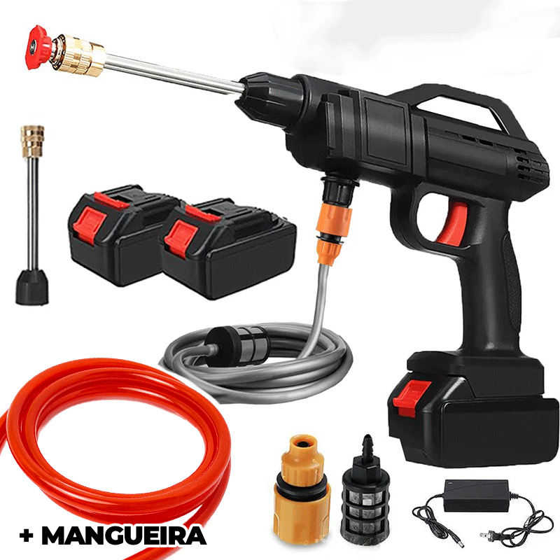 Lavadora Jato de Alta Pressão Sem Fio 1500W Bateria 18V
