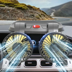 Ventilador Duplo para Carros 360° - Super Potente