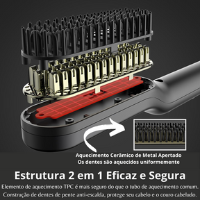 Pente Elétrico Para Barba e Cabelo