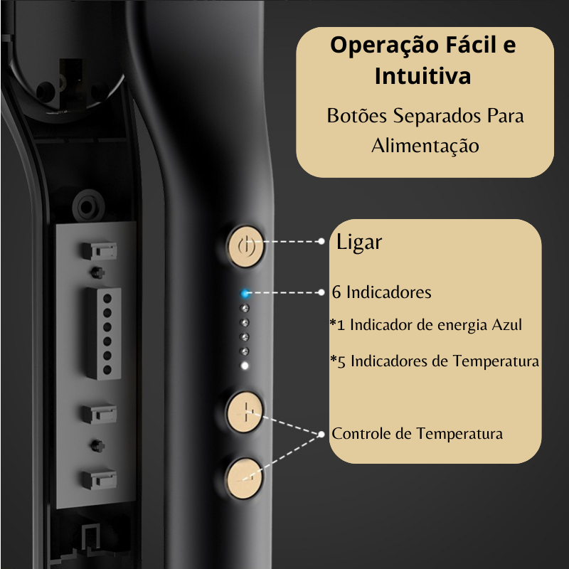 Pente Elétrico Para Barba e Cabelo