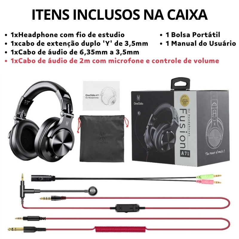 fone dj,headset dj, headphone gamer,headset gamer, fone gamer, headset com microfone, oneodio a71