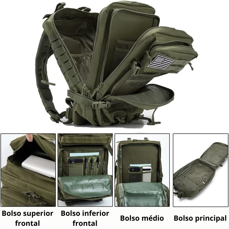 Mochila Tática Militar 25L | Impermeável